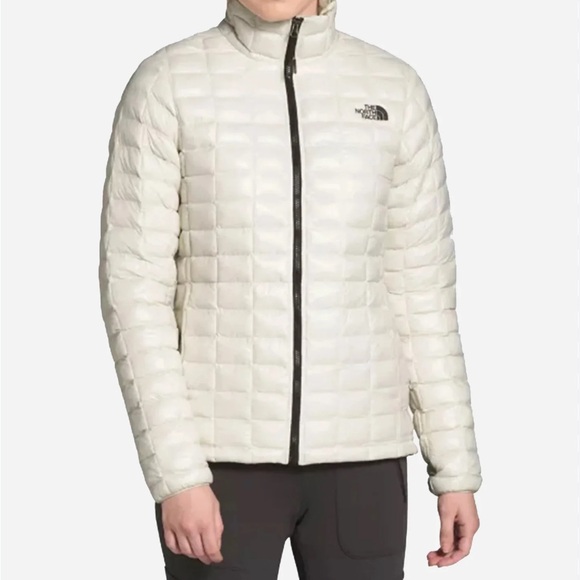 The North Face Thermoball Eco Women's Cream Puffer Jacket - Picture 1 of 12